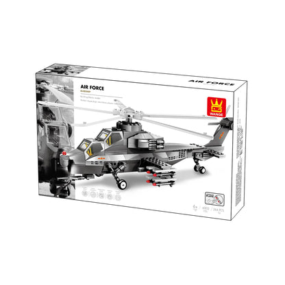 Wange Air Force Gunship 264 Piece Building Block Set