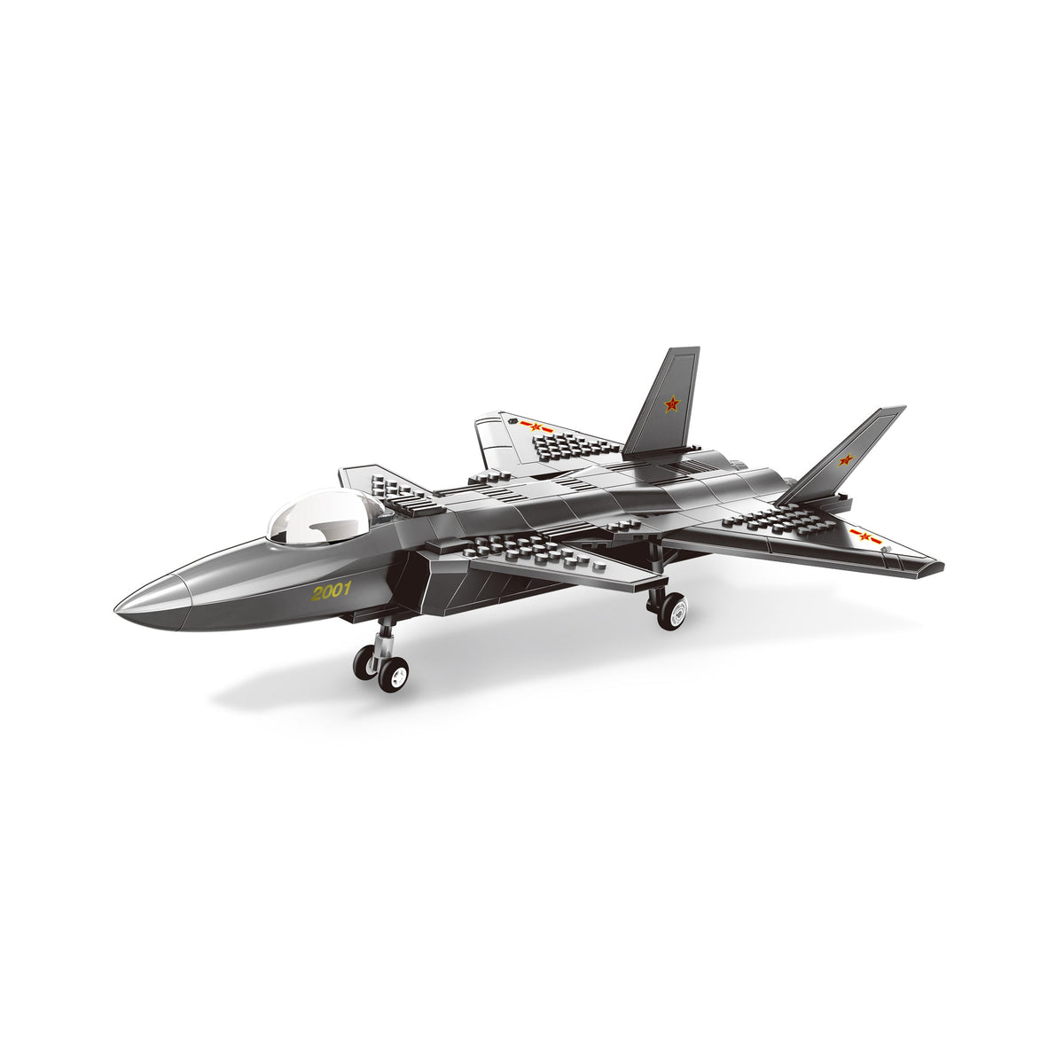 Wange Air Force Heavy Stealth Fighter 229 Piece Building Block Set