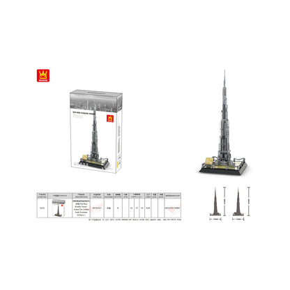 Wange The Burj Khalifa Tower 555 Piece Building Blocks Set