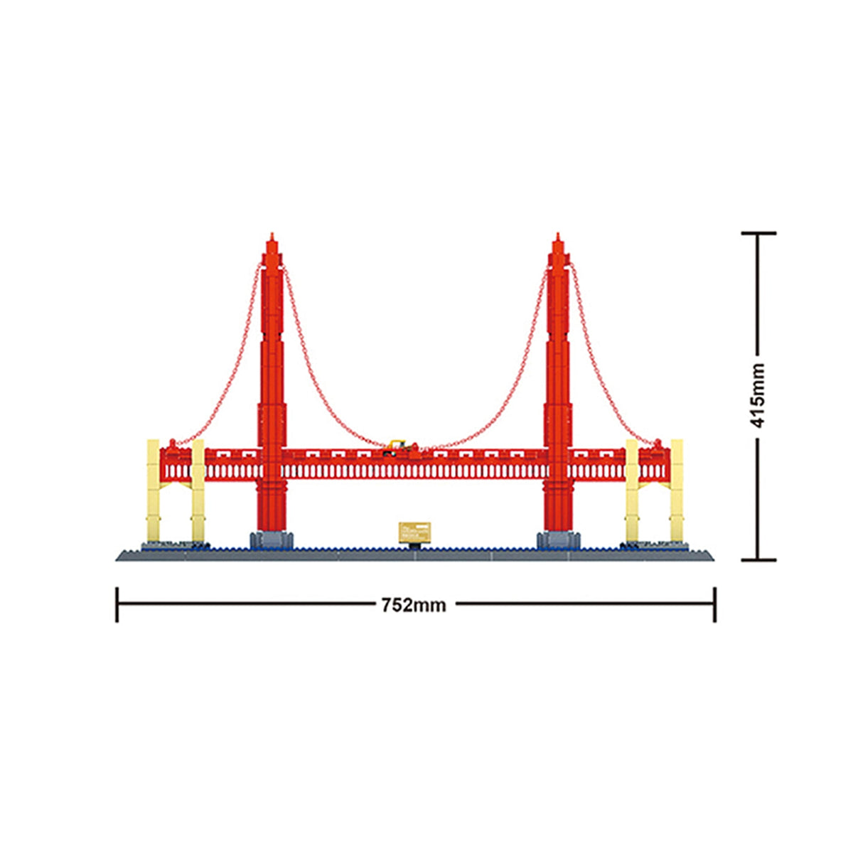 Wange Golden Gate Bridge 1977 Piece Building Block Set