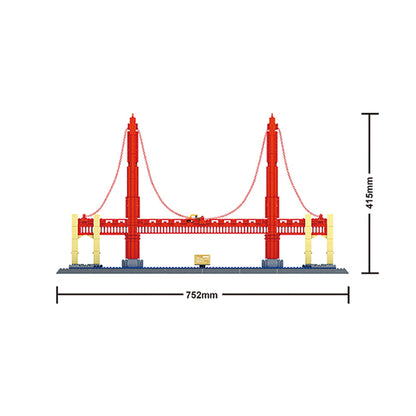 Wange Golden Gate Bridge 1977 Piece Building Block Set