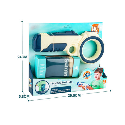 Pull-Out Backpack Water Gun Blue & White