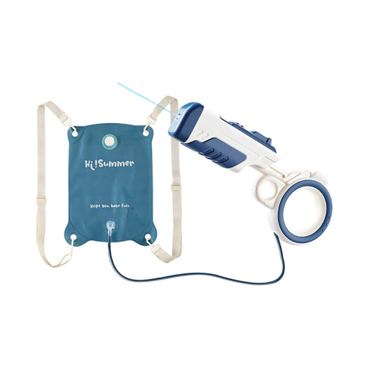 Pull-Out Backpack Water Gun Blue & White